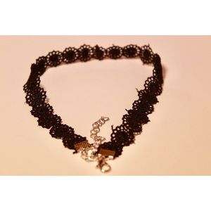Black Floral Choker